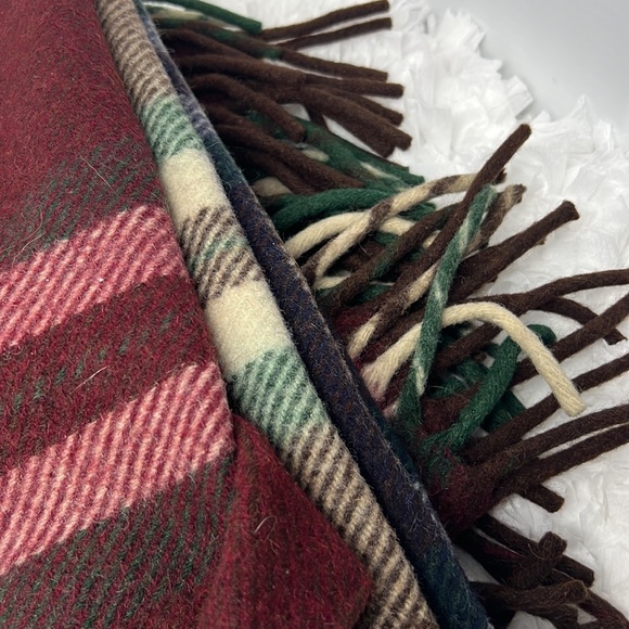 VINTAGE PACIFIC MILLS CAR ROBE ALL WOOL BLANK 62" x 54" AMERICAN WOOLEN CO. INC - Picture 4 of 7